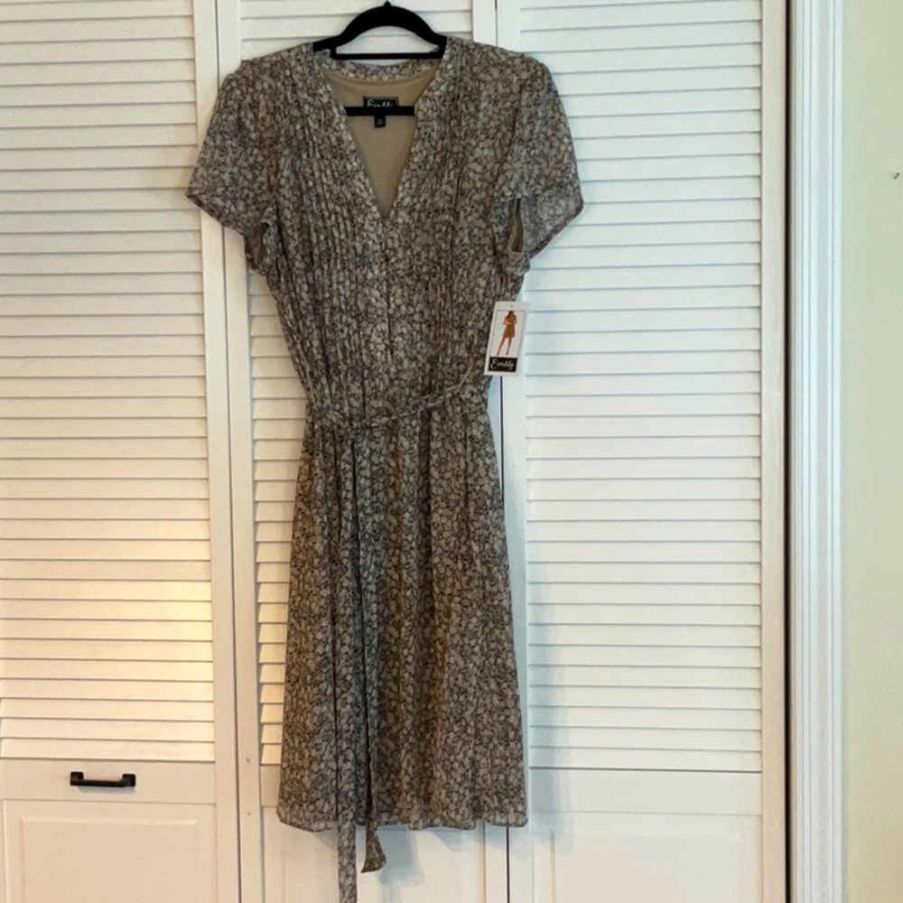 Dress Brown & Beige